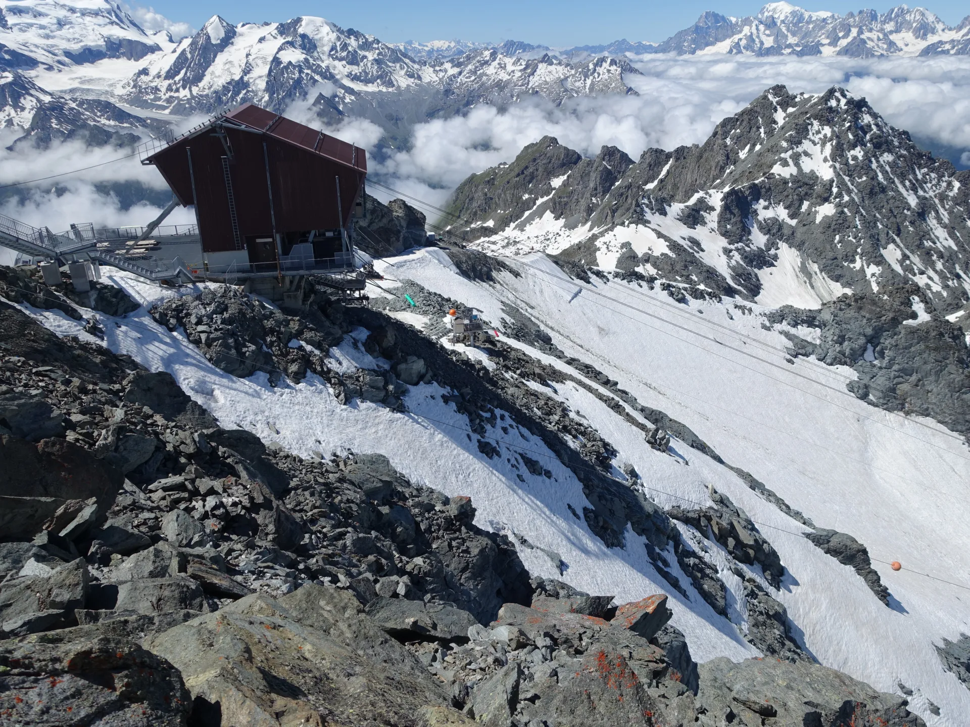 Mont Fort, l'un des 2 sites expérimentaux du projet CRYO-ADAPT